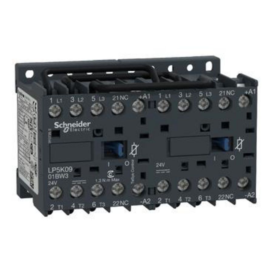 Omkeercont. 3M HC 1V AC-3<=440V 6A Stuurspanning 24V K