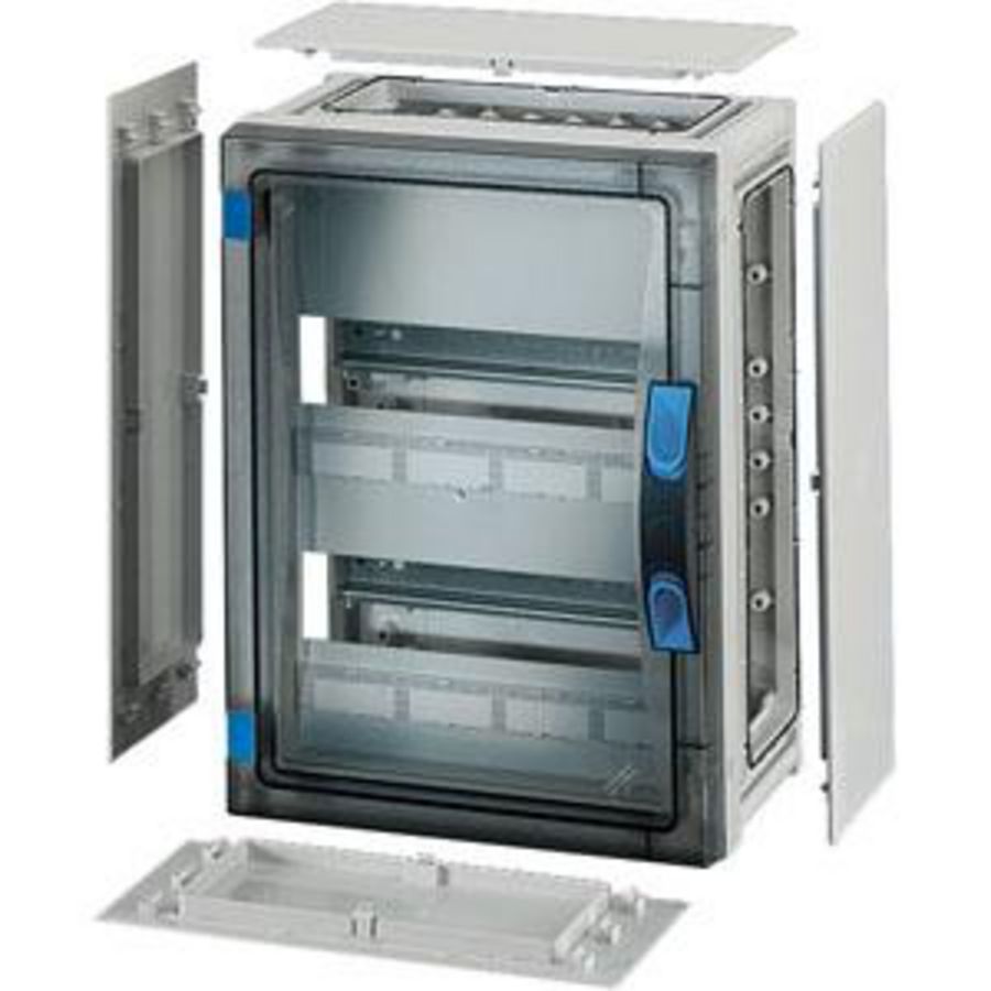 au. beh. 24 module 2x12 BM2 wand Dicht Transparante deur,