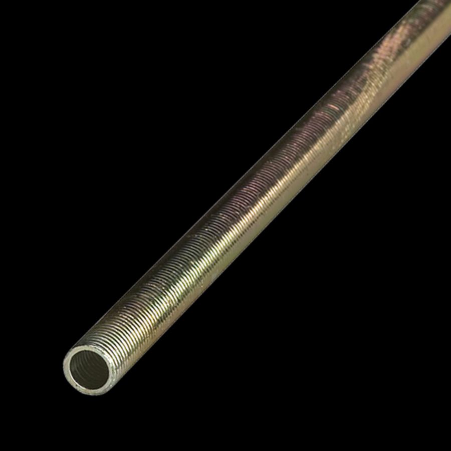 Nippelbuis 10x1mm lengte 1 meter staal geel verzinkt