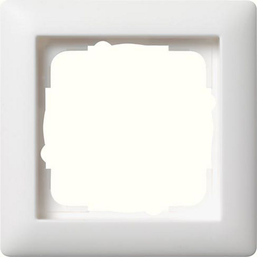 Afdekraam 1-voudig Gira Standard 55 zuiver wit m