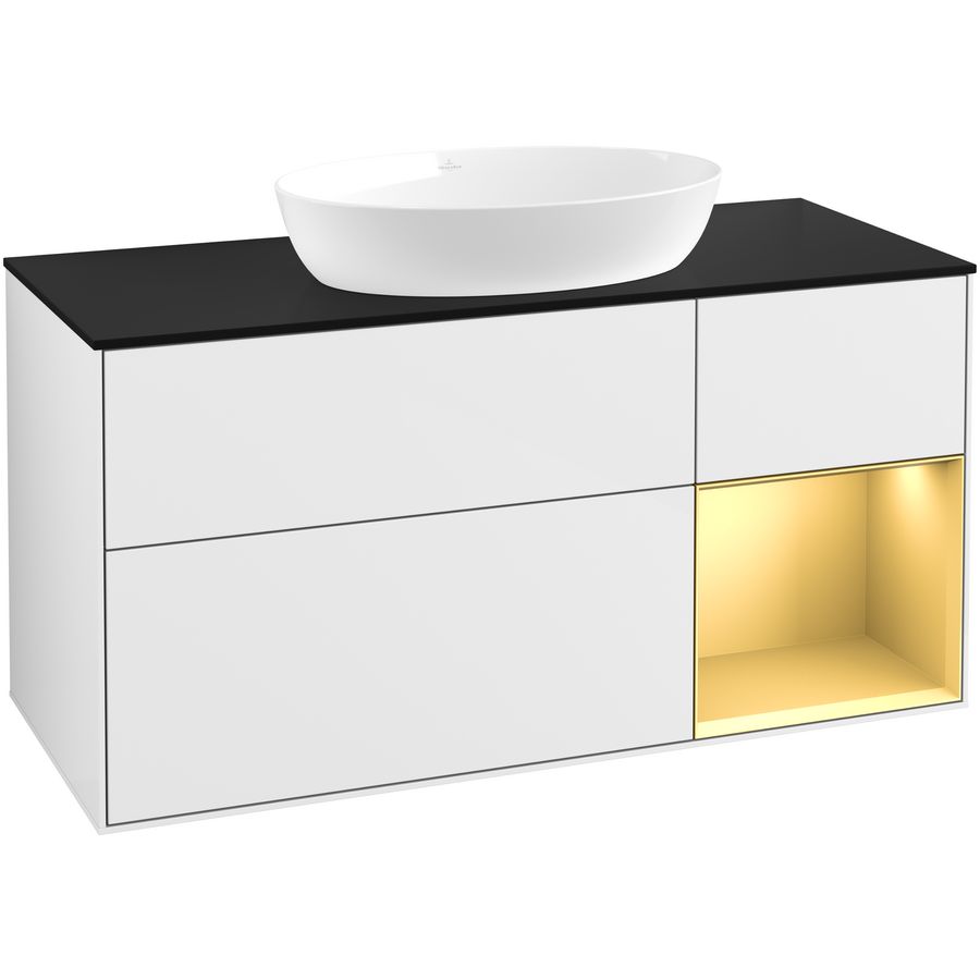 Wastafelonderkast Finion 1200x603x501mm G.White.L GA72HFGF