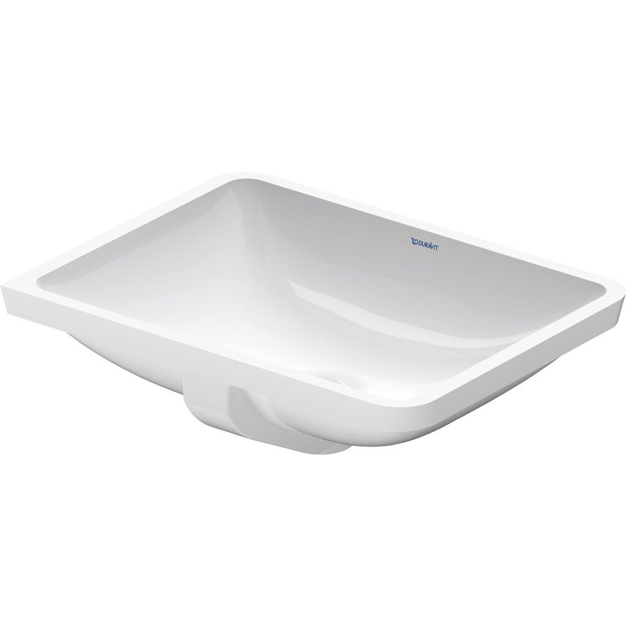 STARCK 3 #030549 inbouwwastafel 530mm wit zonder kraangat met overloop