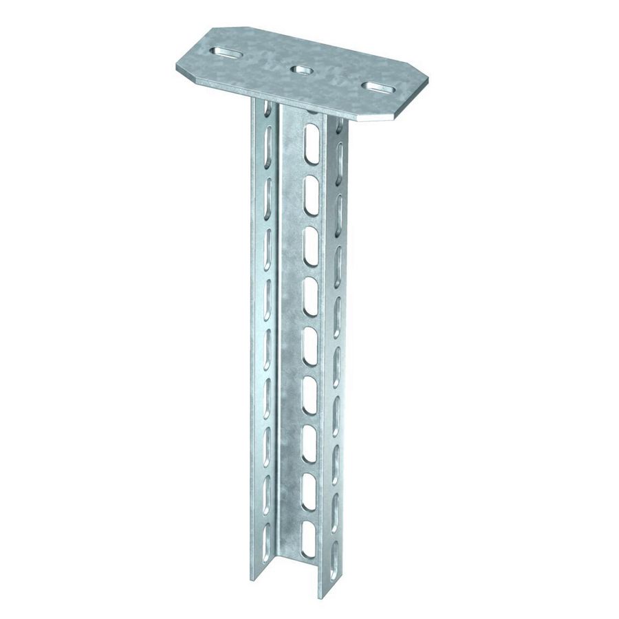 Hangprofiel met vastgelaste kopplaat 70x50x1100 staal zink