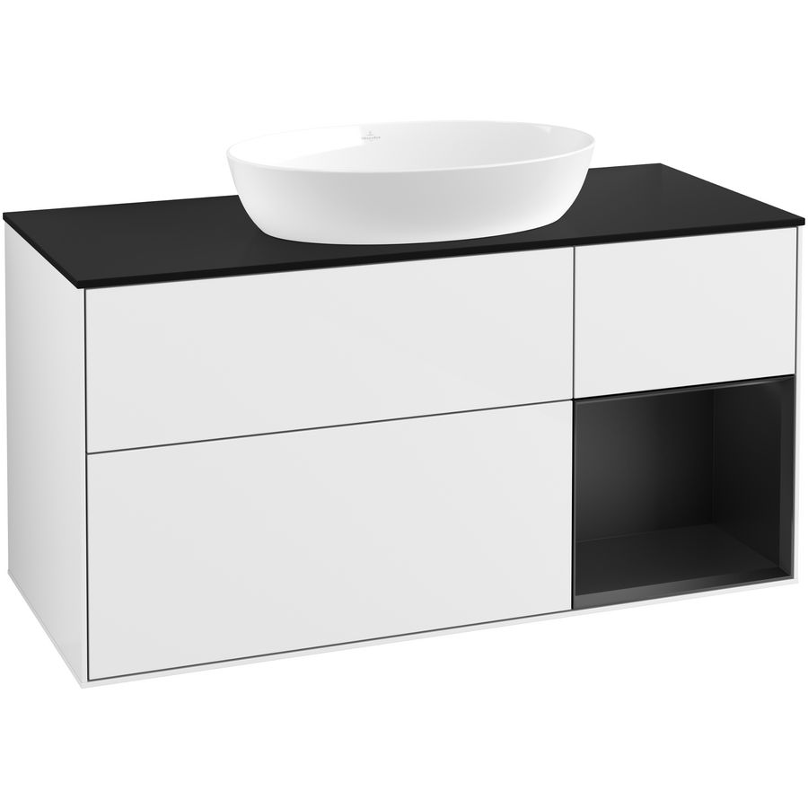 Wastafelonderkast Finion 1200x603x501mm G.White.L GA72PDGF