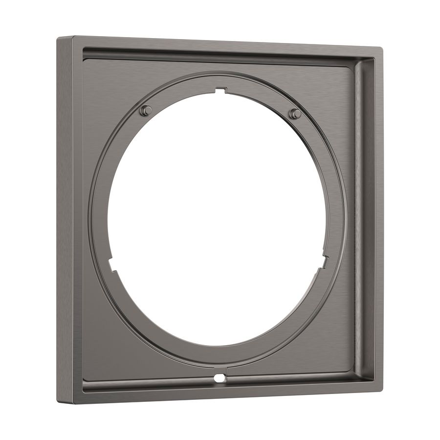 Kraanrozet AX ShowerSelect ID verlenging square 5mm Brushed Black Chrome