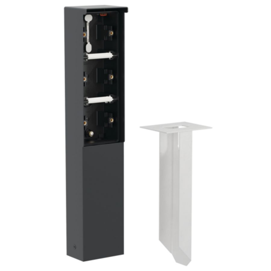 Spuitwaterdichte tuinpaal grondpin 3 Hydro functies zwart