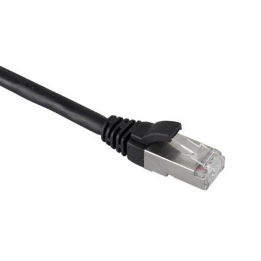 Patchkabel / netwerkkabel CAT6A AWG26 (PiMF) LSZH molded zwart 1.0meter