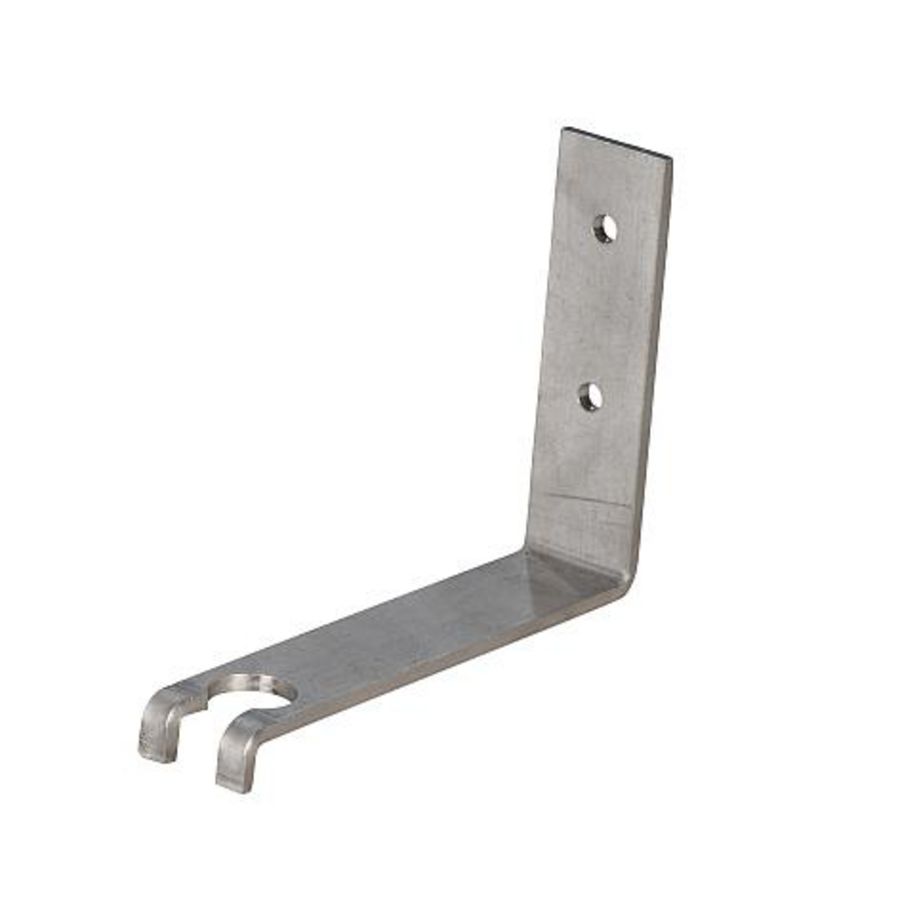 Klauw montage meet- of dompelkelk aan put- of reservoirwand