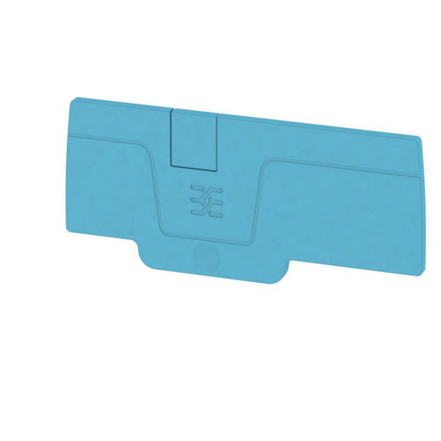 Afsluit- eindplaat blauw h:71.9mm b:2.1mm V-0 Wemi VVE=20