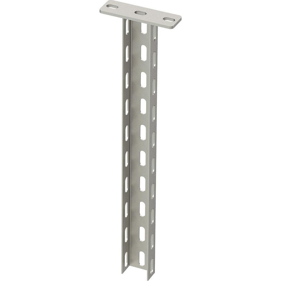 Hangprofiel vastgelaste kopplaat 50x30x200 rvs A4