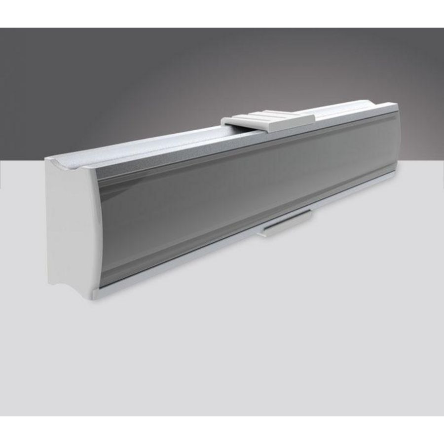 Al profiel Slimline breed 15mm/1m Melkwitte lens 46290181