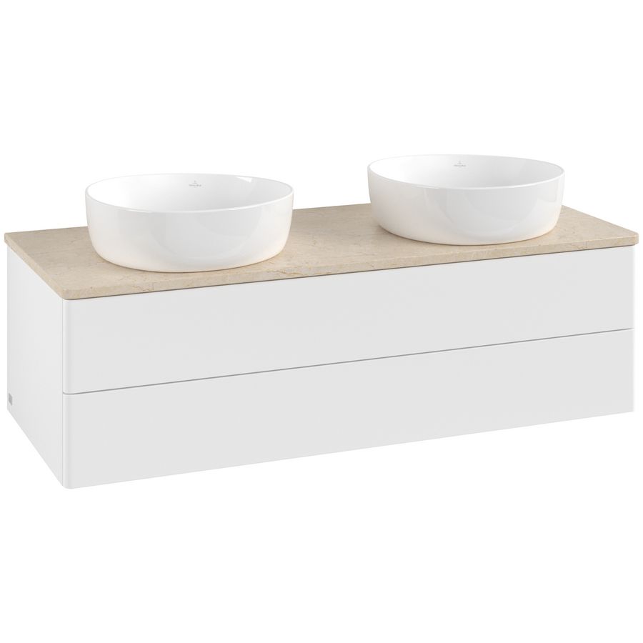 Wastafelonderkast Antao 1200x360x500mm White Matt Lacquer K24013MT