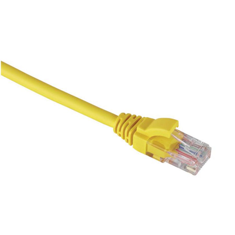 Netwerkkabel / patchkabel CAT6 U/UTP mol. LSZH w/c comp. geel 2.0mtr.