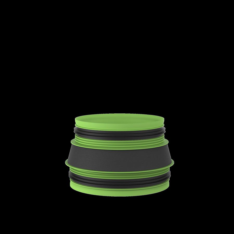 Aansluitstuk met rubber diam. D180 / D160 (M/M) VVE=24