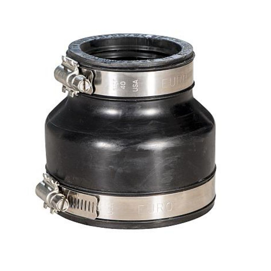 Leidingadapter EPDM/RVS DN70 leiding+buitendiameter 53-63mm