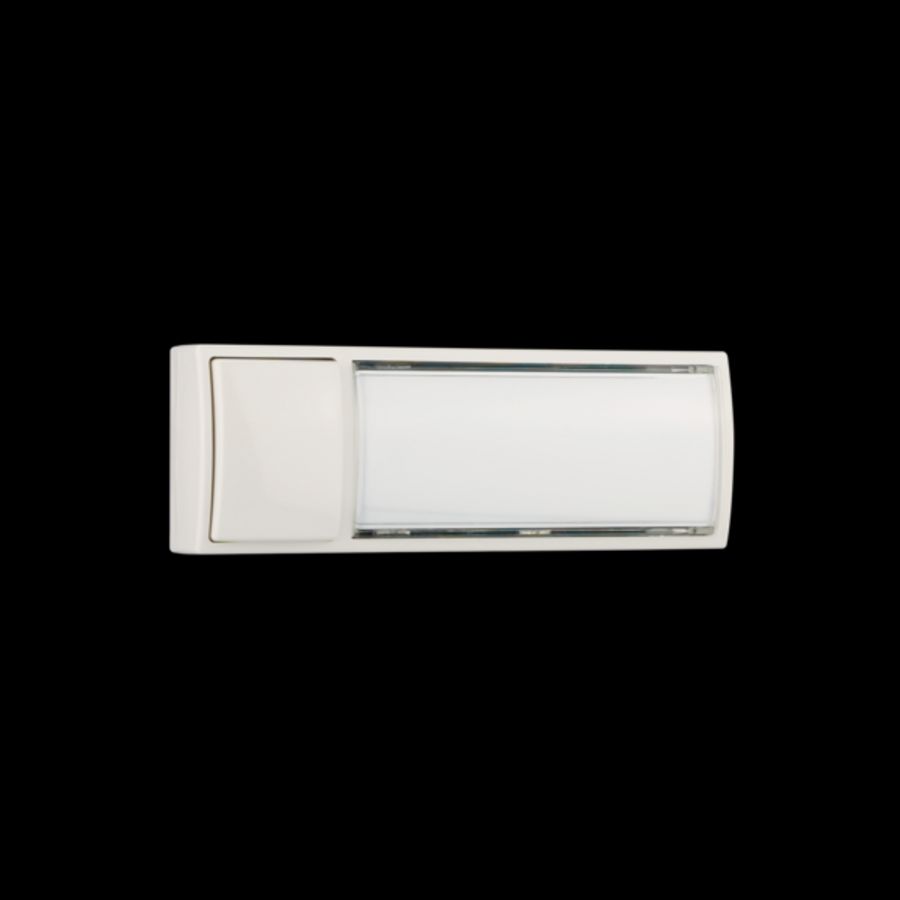 Beldrukker wit opbouwmontage met verlichting VVE=10 715011
