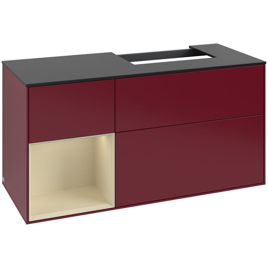 Wastafelonderkast Finion 1200x603x501mm Peony Matt Lacquer G142HJHB