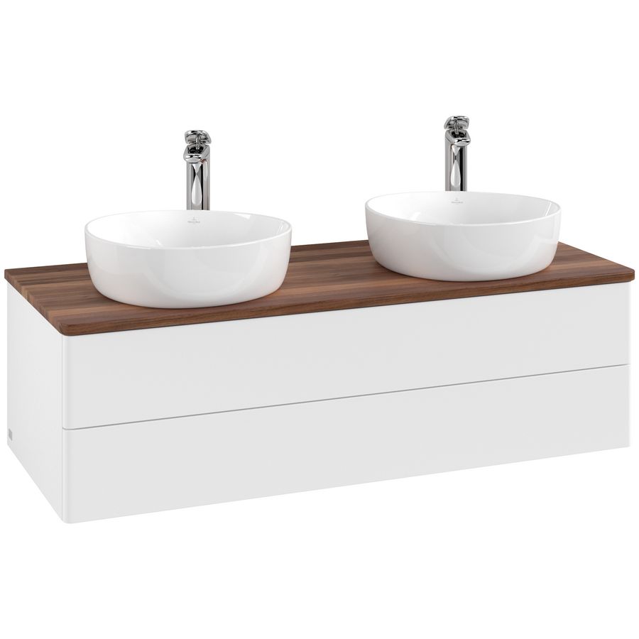 Wastafelonderkast Antao 1200x360x500mm White Matt Lacquer K24052MT