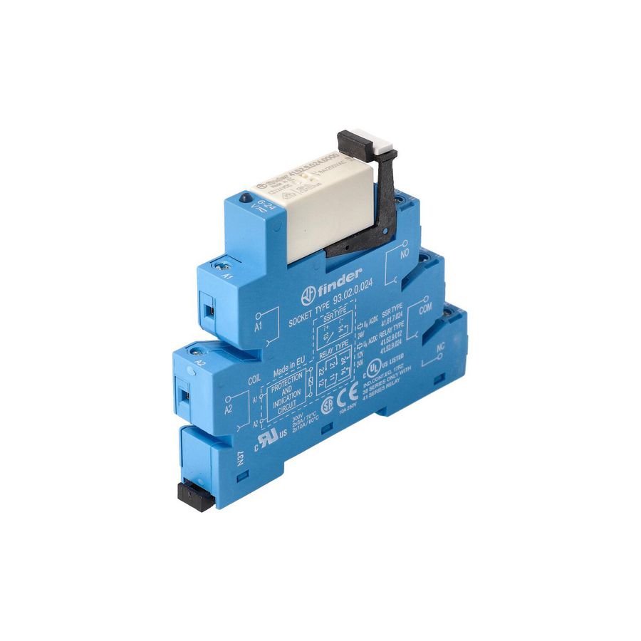 Interfacerelais 2 wisselcontacten 8A 24VUC serie 38