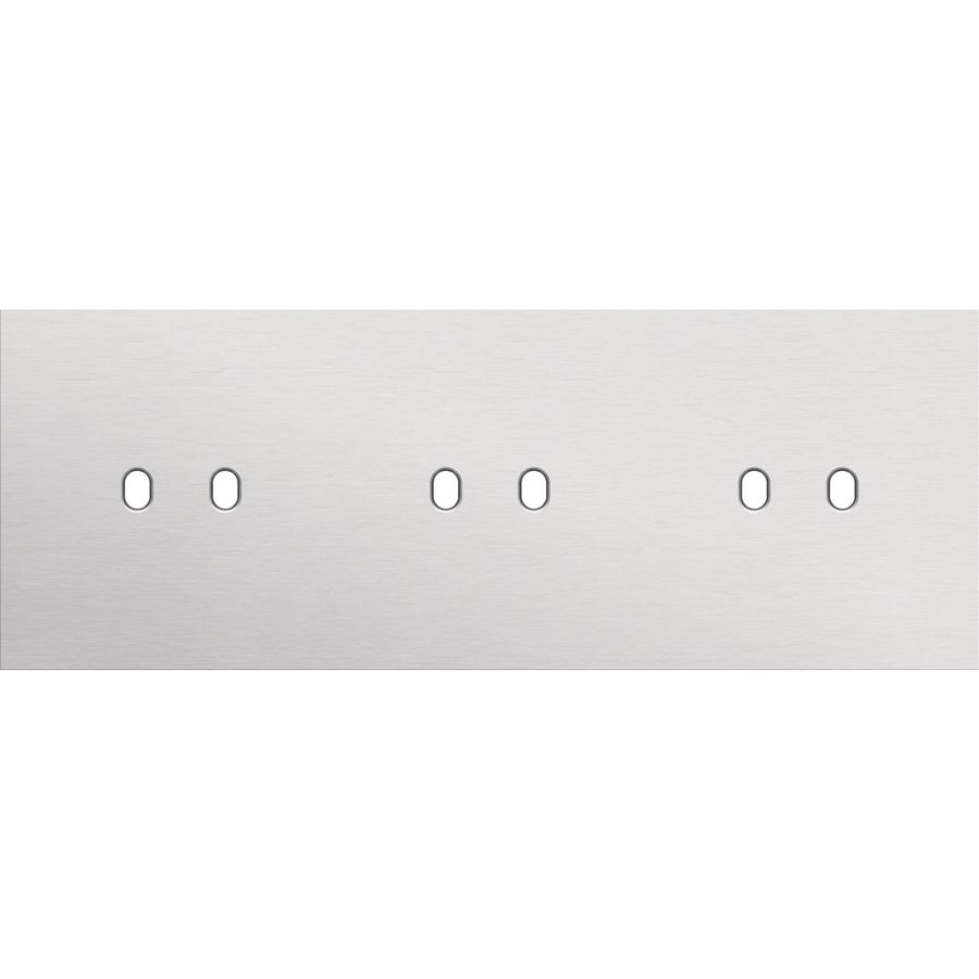 Drievoudige afdekpl. horizontaal 71mm centerafstand drie twe
