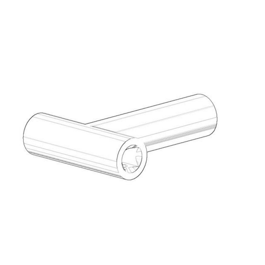 Houder voor toiletrolhouder klep 57x13x40mm chr
