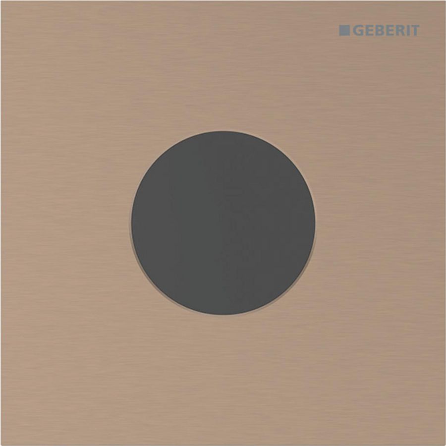 Urinoirsturing elektronisch batterij type 40 ROUND: roodgoud/geborsteld easy to-clean