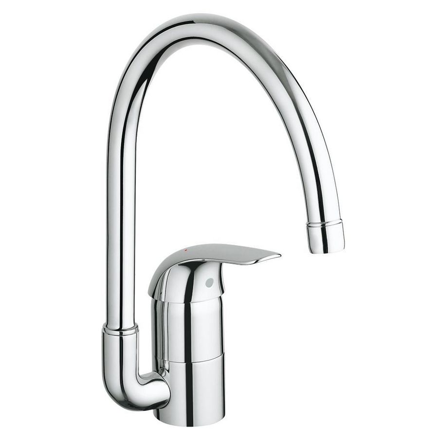 PROMO Euroeco keukenkraan chroom hoog project model met draaibare uitloop (32752000)