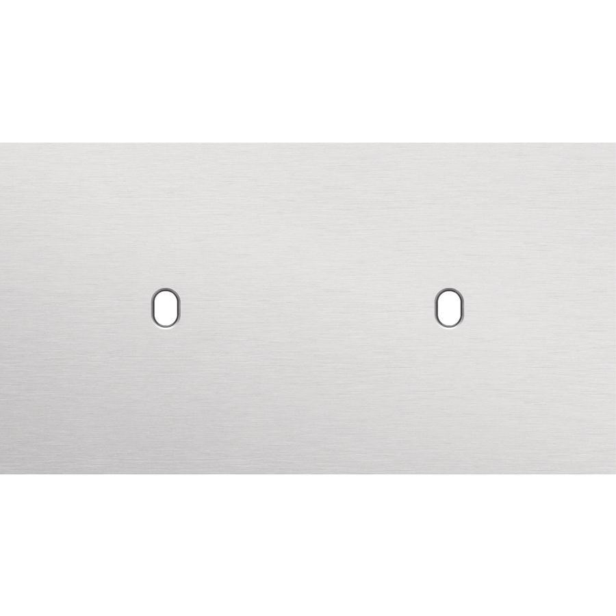 Tweevoudige afdekpl. horizontaal 71mm centerafstand twee enk