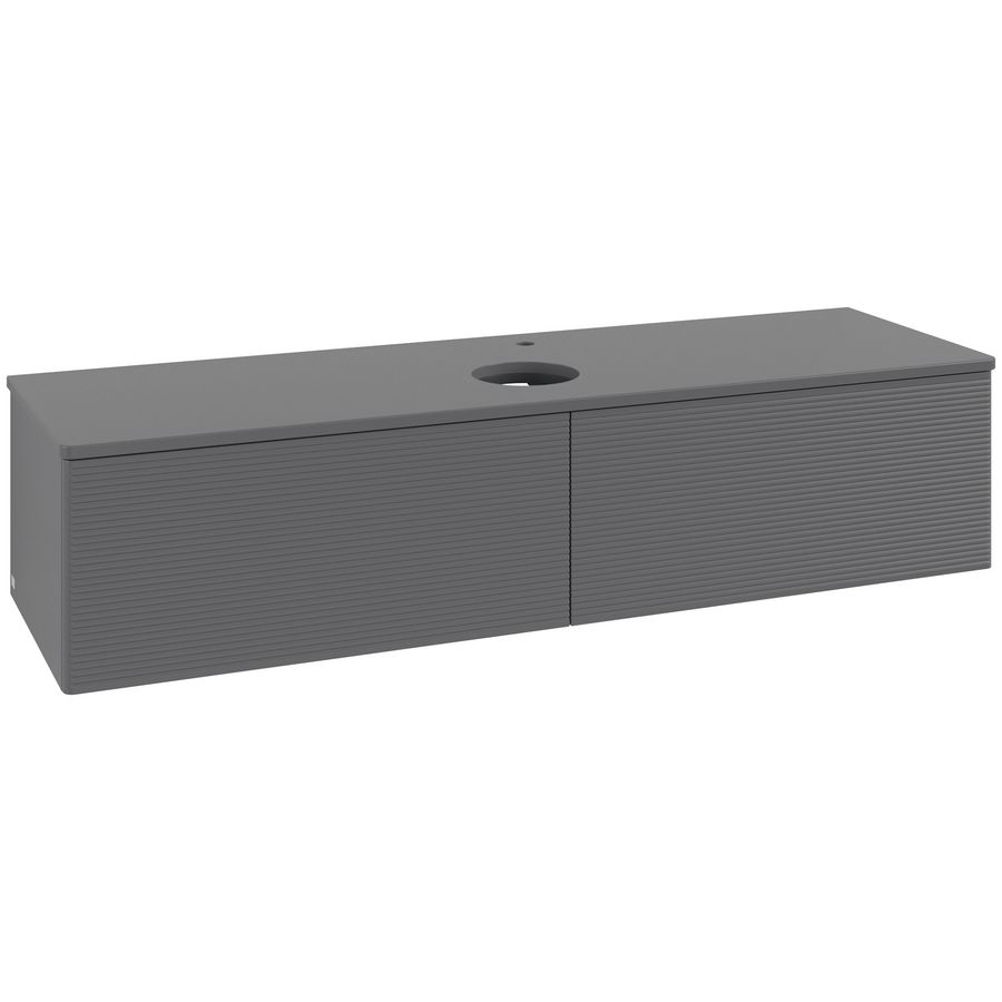 Wastafelonderkast Antao 1600x360x500mm Antr. Matt Lacquer L36150GK