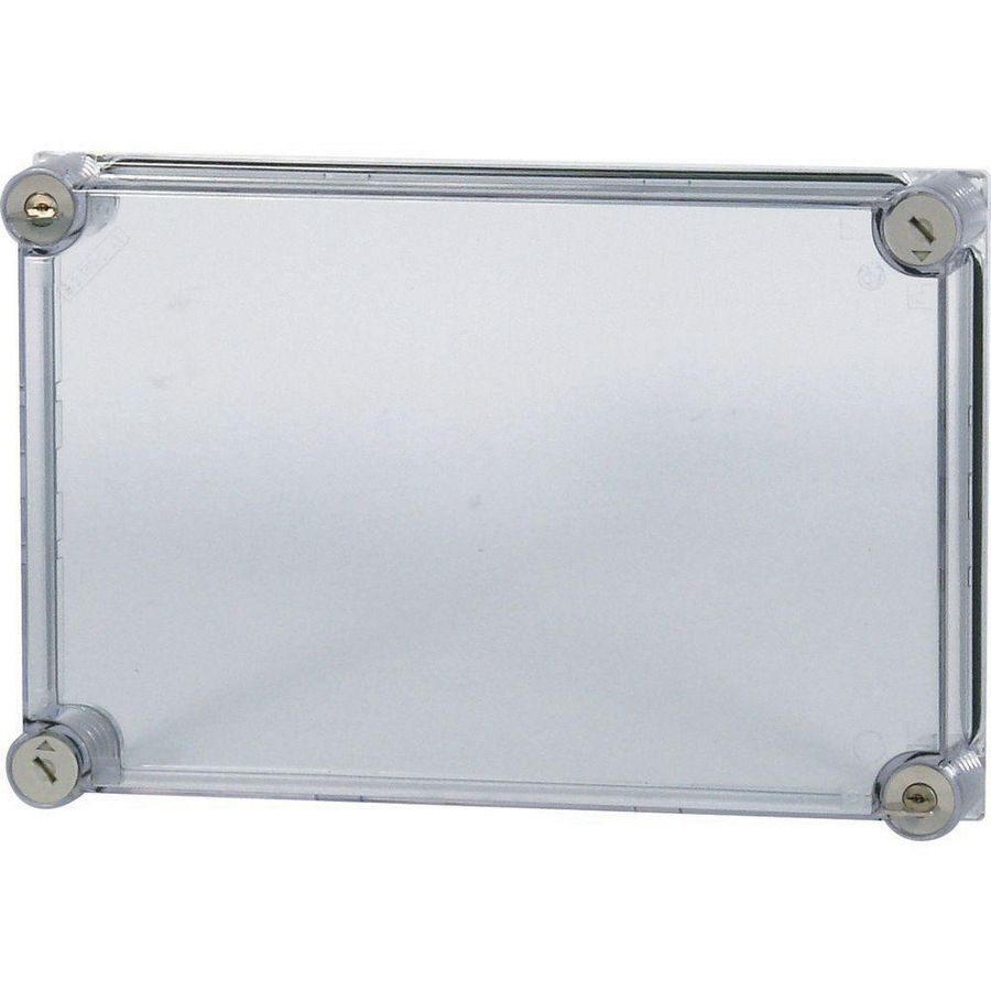 Deksel CI HxBxD=250x375x25mm transparant verzegelbaar
