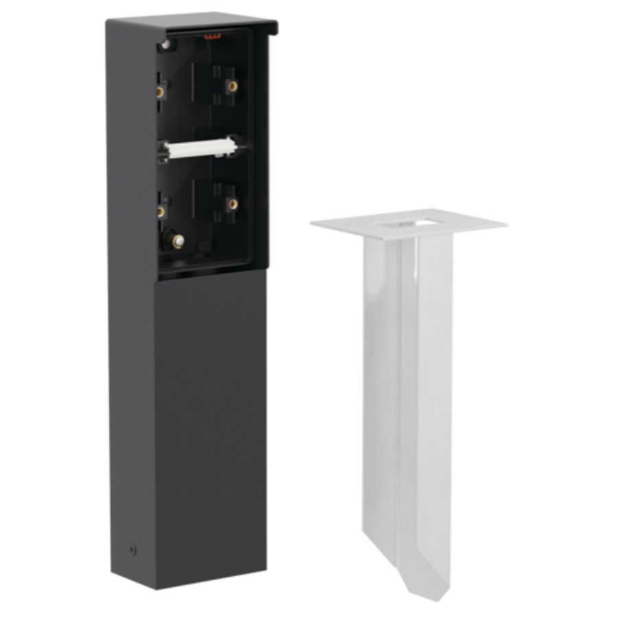 Spuitwaterdichte tuinpaal grondpin 2 Hydro functies zwart