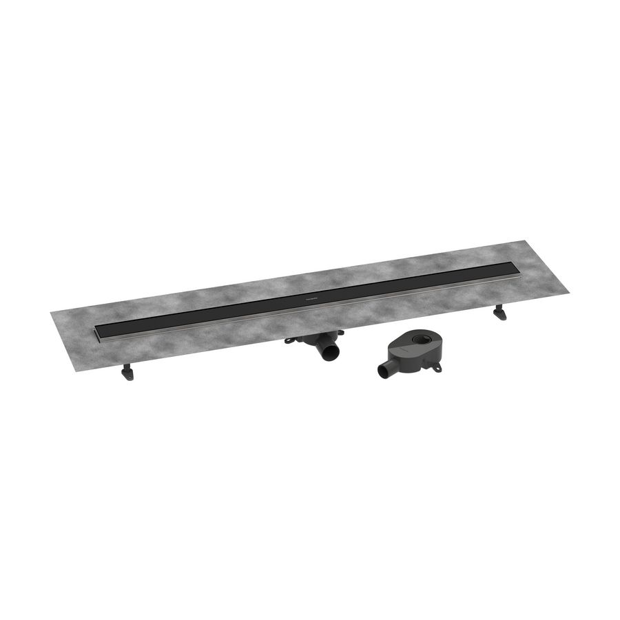 Douchegoot RainDrain Go compl.set 1200 mat zwart