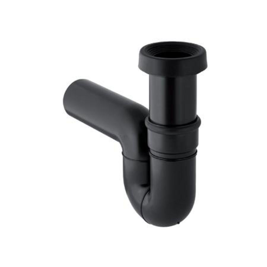 Sifon tbv hurk closet zwart horizontaal