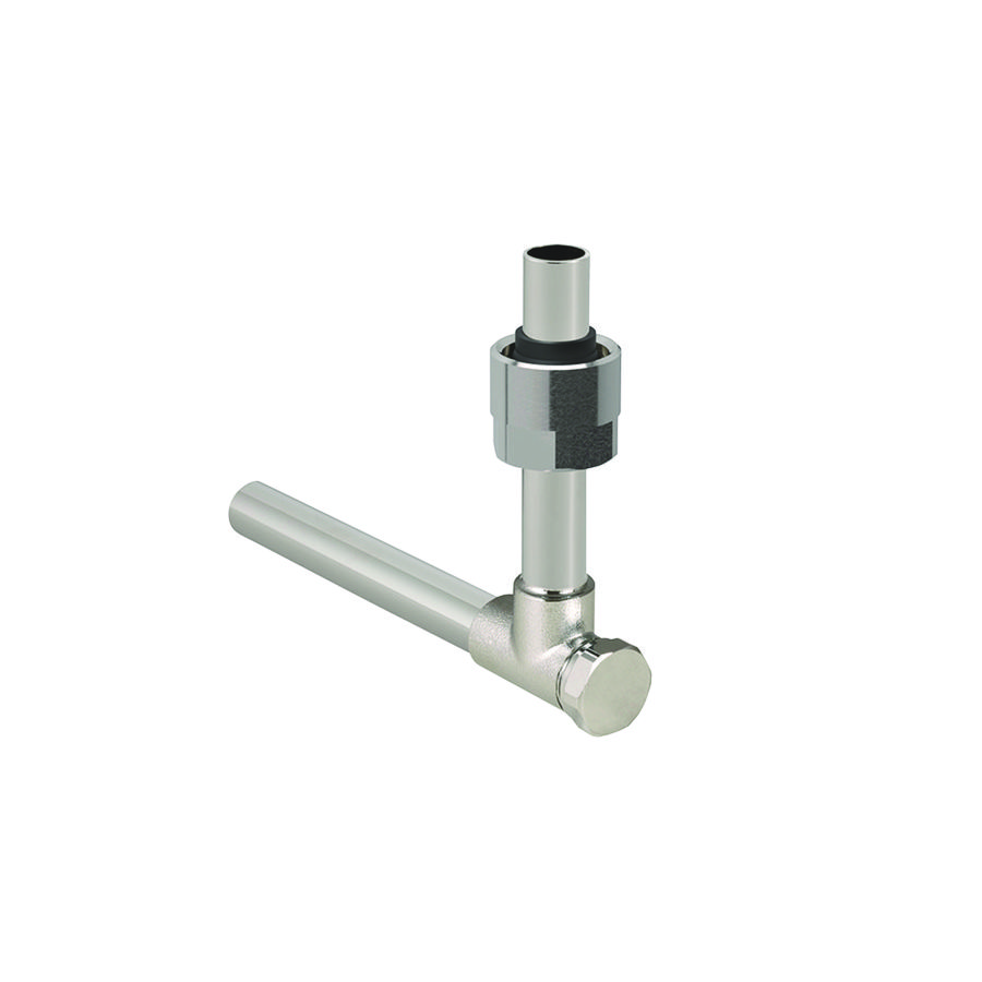 Radiatoraansluitknie Flowfit afsluiter Eu 15 - EuG3/4" VVE=2