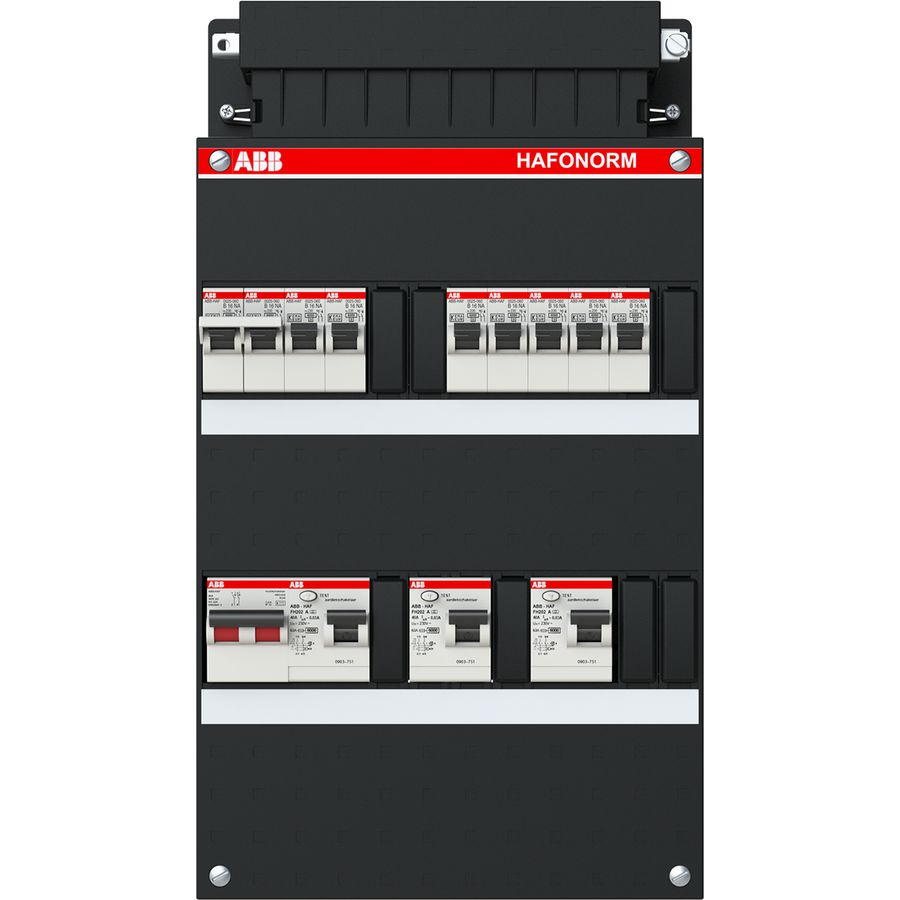 Installatiekast 7x achter 3x 30mA + F + HS 1-f
