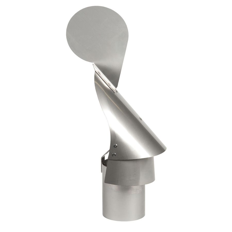 Windvaan / windkap GEK incl. klemband RVS 80mm
