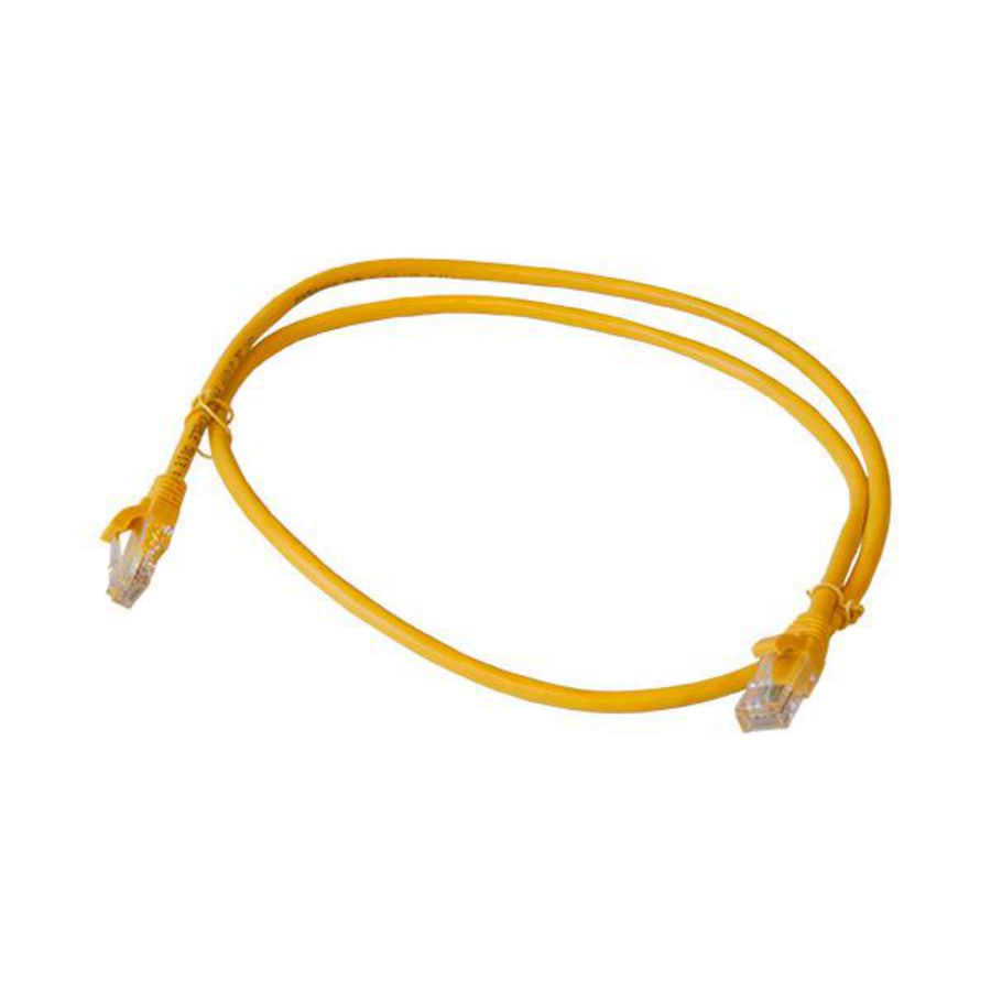 Patchkabel / netwerkkabel CAT5e UTP PVC molded geel 1.0meter