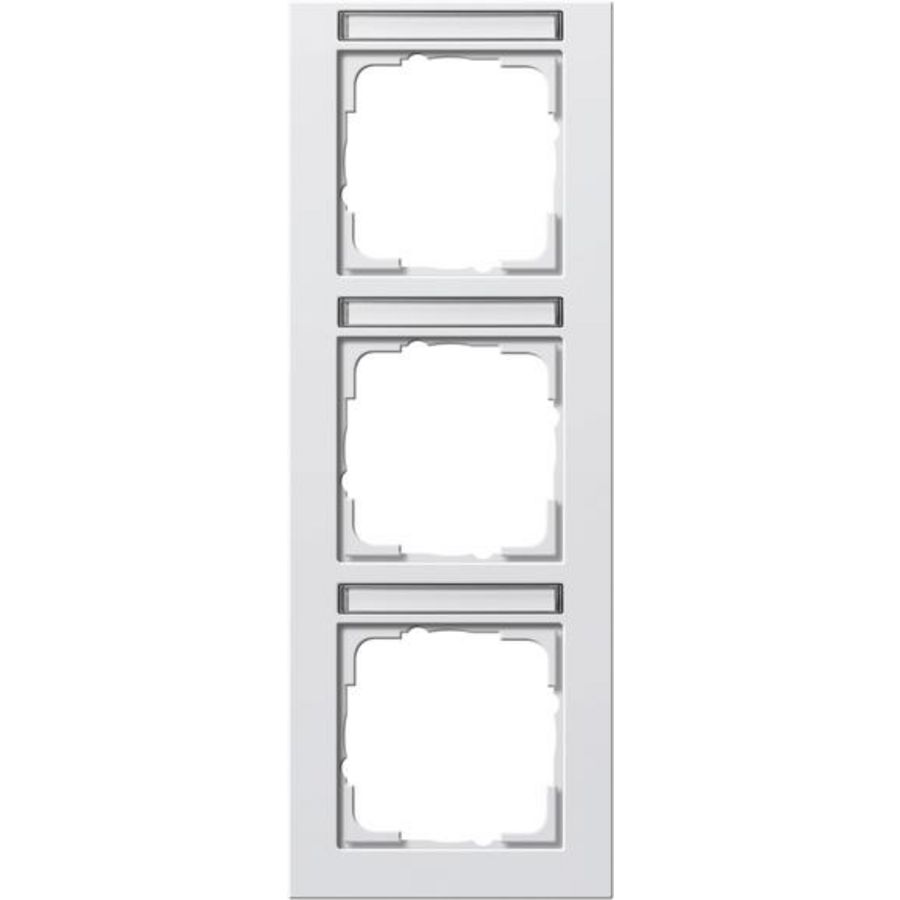 Afdekraam 3-voudig verticaal TK Gira E2 zuiver wit