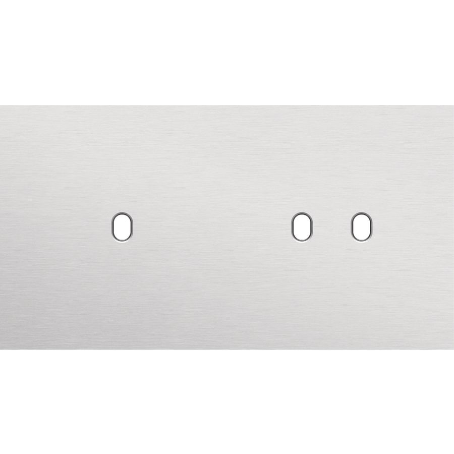 Tweevoudige afdekpl. horizontaal 71mm centerafstand een enke
