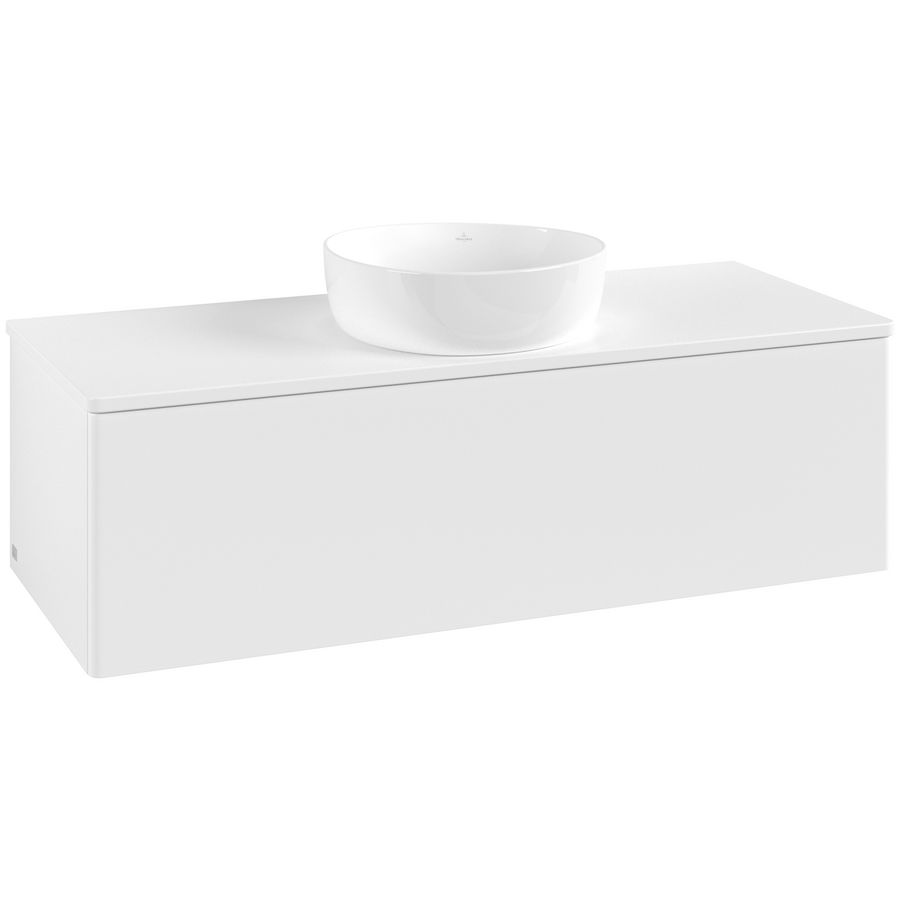 Wastafelonderkast Antao 1200x360x500mm White Matt Lacquer K32010MT