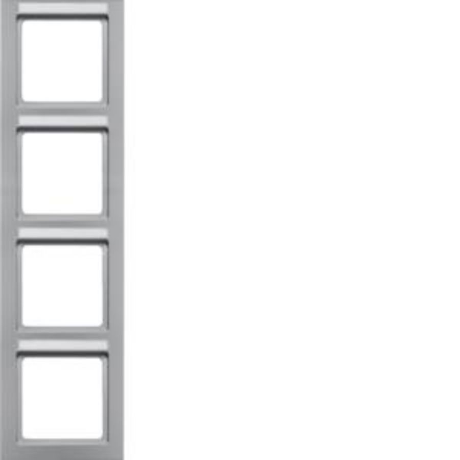 Afdekraam 4-v vert. tekstveld berker Q.3 alulook soft-finish