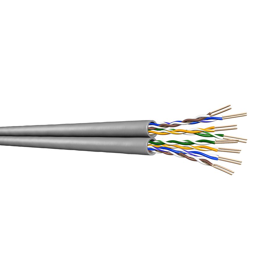Haspel a 500m. UC300 24 Cat.5e U/UTP LSHF gy# 2x(4x2x24) AWG