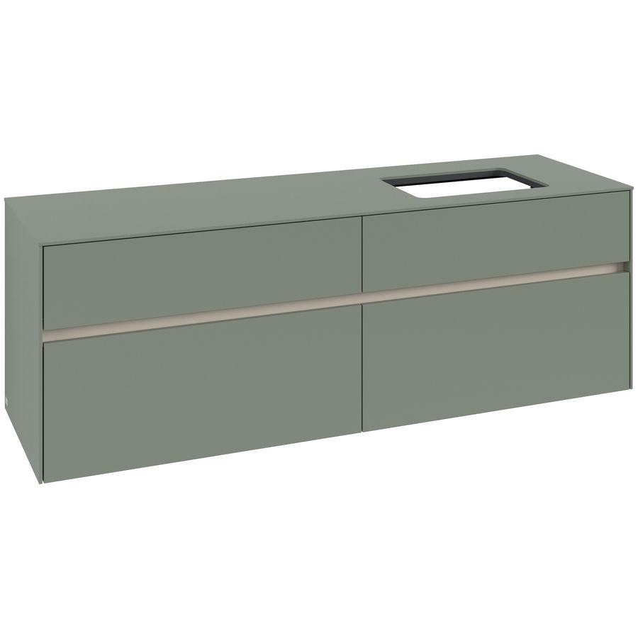 Wastafelonderkast Collaro 1600x548x500mm Soft Green C122B0AF