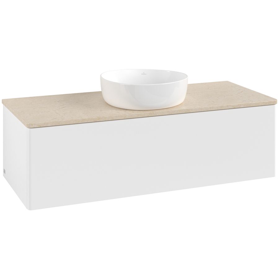 Wastafelonderkast Antao 1200x360x500mm White Matt Lacquer K32013MT