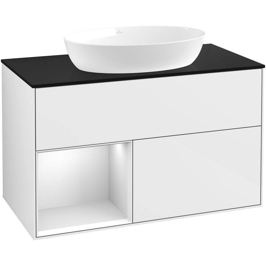 Wastafelonderkast Finion 1000x603x501mm G.White.L FA12MTGF