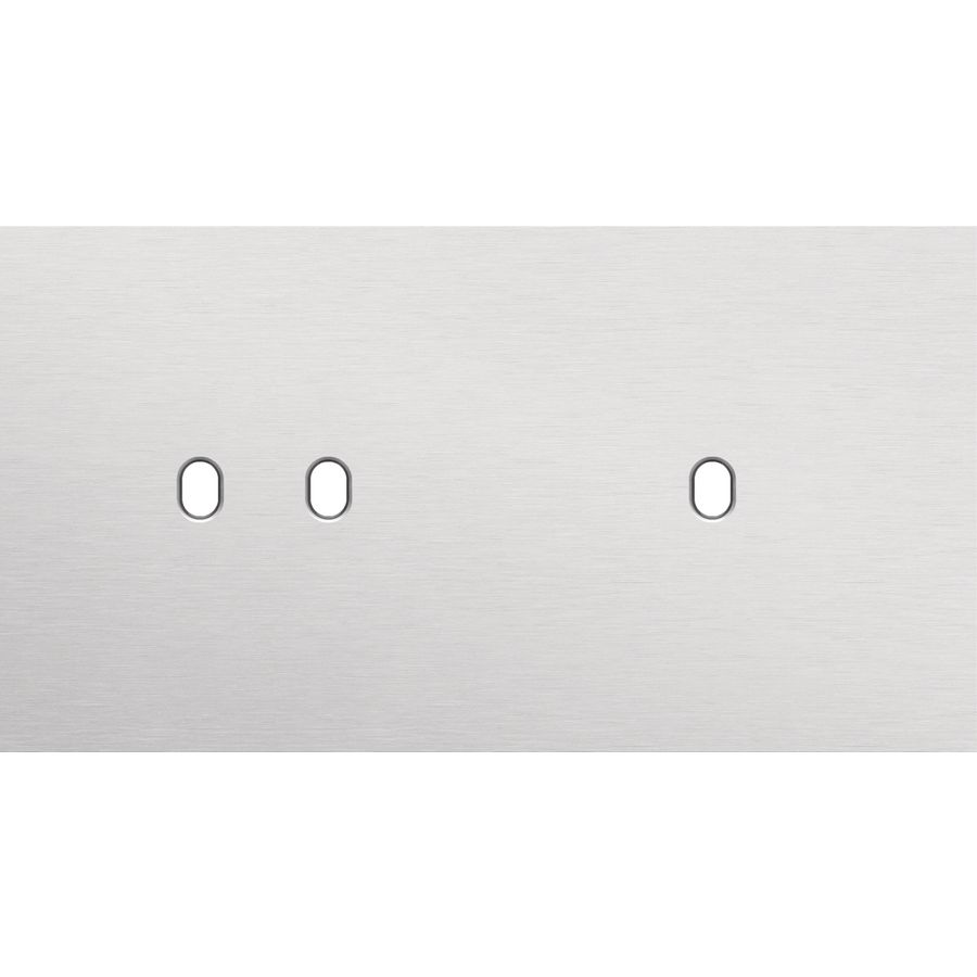 Tweevoudige afdekpl. horizontaal 71mm centerafstand een twee