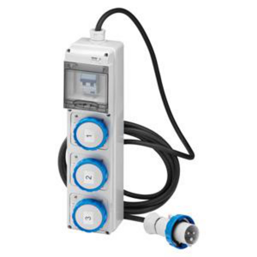 Q-DIN 5 ACS-MOBIEL-DRAAGBAAR-MET KABEL EN STEKKER-3x3P