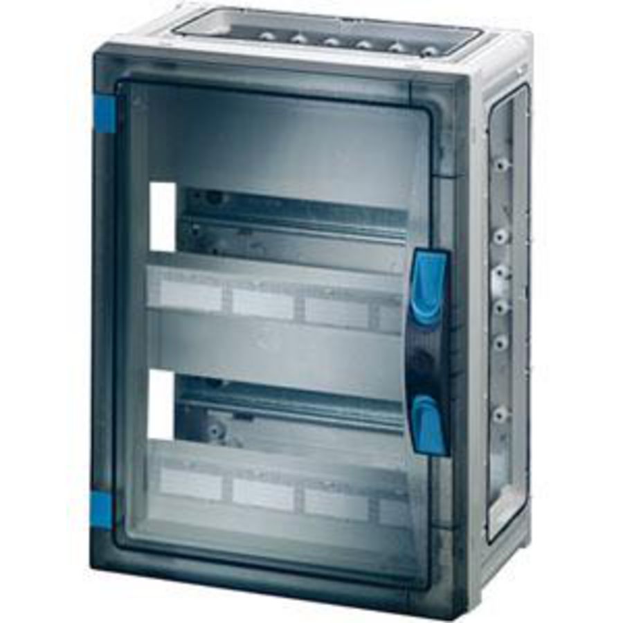 au. beh. 24 module 2x12 BM2 wand Open Transparante deur