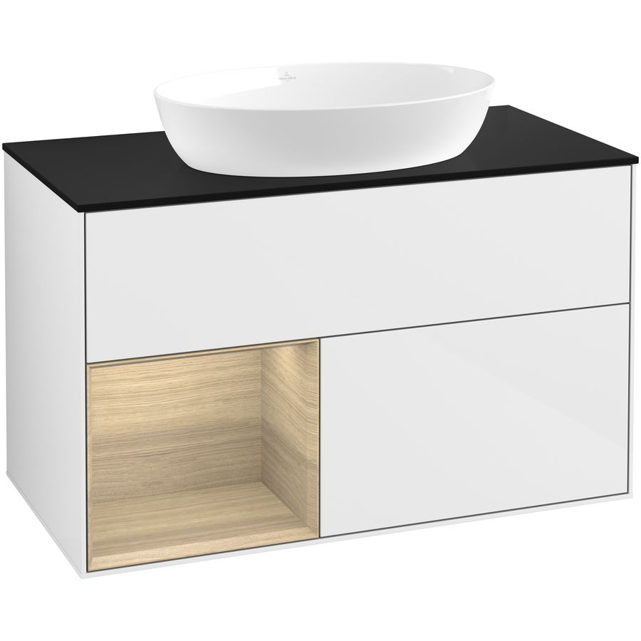 Wastafelonderkast Finion 1000x603x501mm G.White.L FA12PCGF