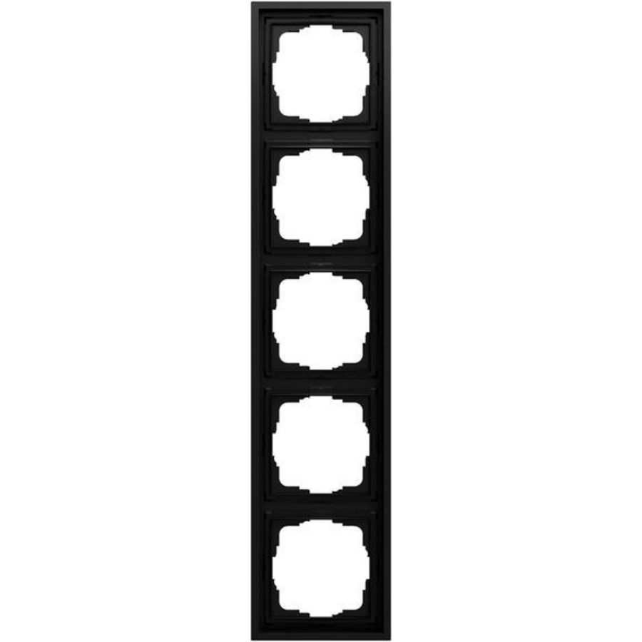 Afdekraam 5-voudig Gira F300 zwart m(gel.)